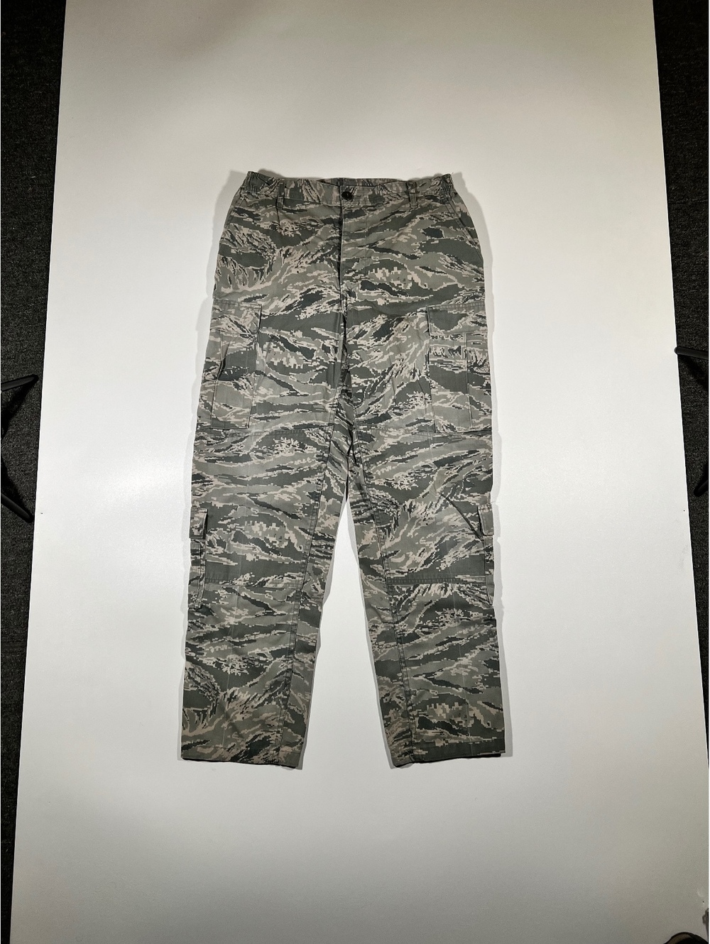 USAF Air Force Digital Tiger Stripe Camo Cargo Pants Men's 34R Military Trouser